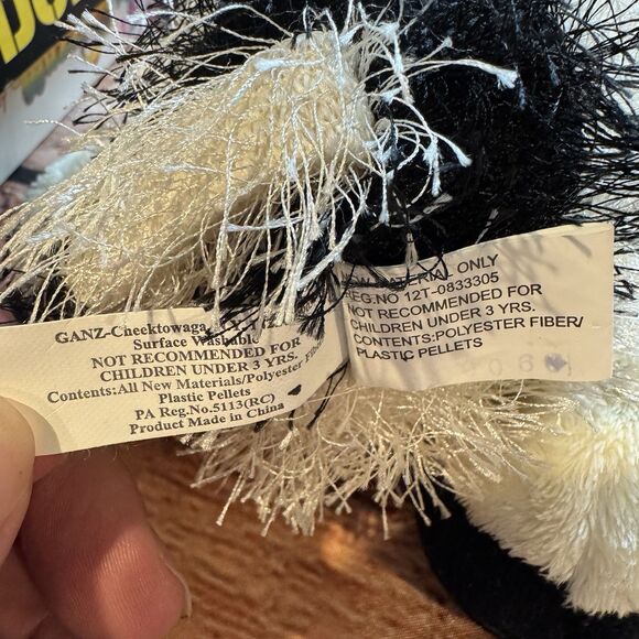 Ganz Webkinz Cow Plush Stuffed Animal Farm Toy HM003 Retired Collectible No Code - Picture 8 of 9